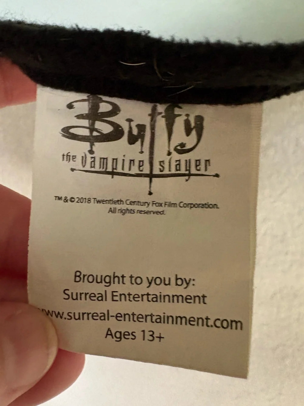 Buffy the Vampire Slayer Graphic Throw Blanket - Black & Purple